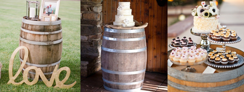 Rent Wine Barrels As Rustic Wedding Decor