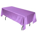 lavender satin tablecloth