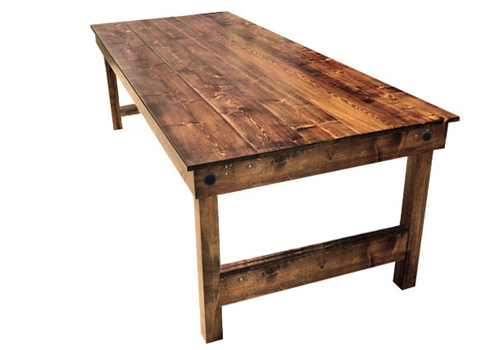 Rustic Farm Table Image