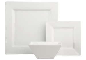 Square White Dishware-image