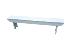 6' White Bench-image